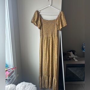 Heyson Floral Yellow Maxi Dress Small